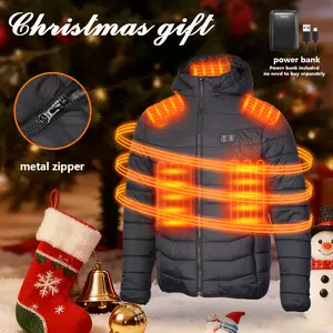 Rrtizan 2025 Unisex Heated Vest - Three-Level Temp Control, Heating Sheets, 10000mAh Battery, Ideal for Winter Sports, Skiing, Hunting, Daily Commute, Valentine's Day, Father's Day, Christmas Gift - Lightweight Heated Jacket