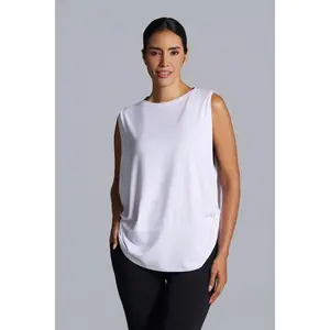 Women's Supine Twist Yoga Tank | White