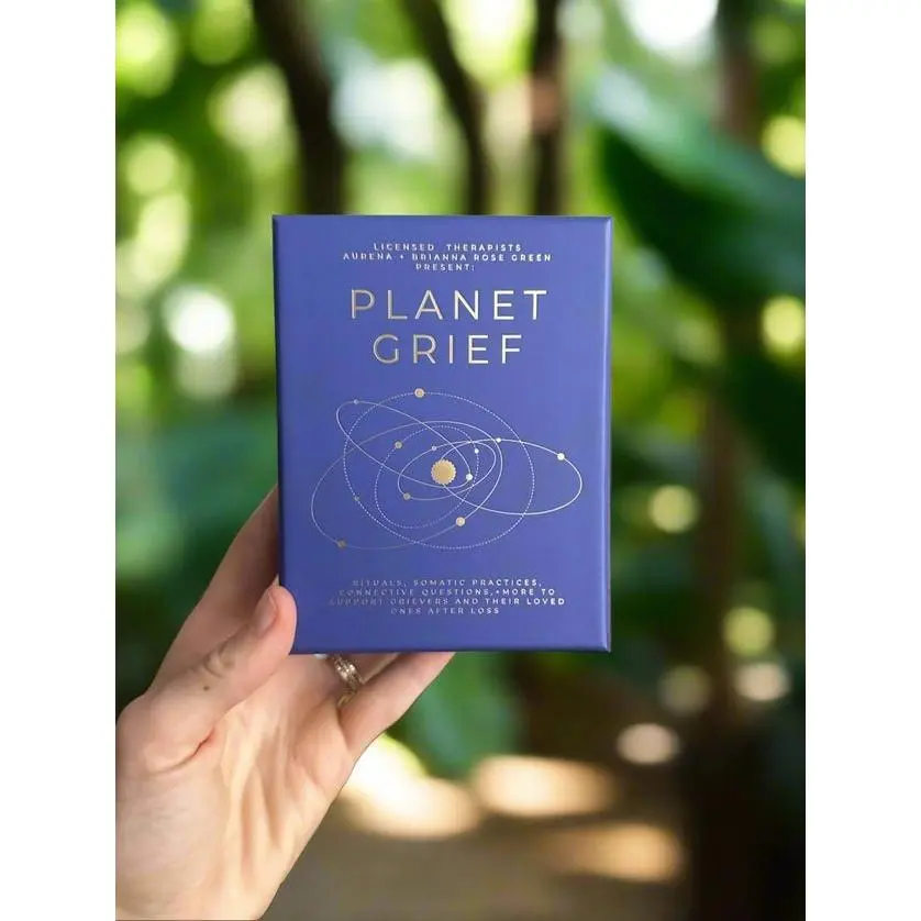 The Planet Grief Deck - Therapeutic Bereavement Card Game, Grief Support Resource for Rituals, Ages 12+