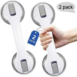 Shower Handle, 2 Counts Suction Cup Design Bathroom Safety Bar, Bathroom Safety Grip for Bathtubs and Showers, Bathroom Accessories