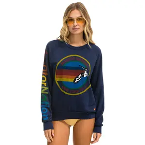 AVIATOR NATION NEW YORK CITY CREW SWEATSHIRT - NAVY