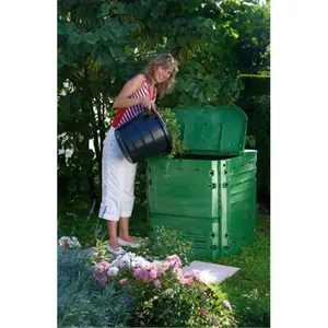 212 MAIN TDI Large Thermo King Composter - Folding Bin with Heat Retention, Snap Panels for Kitchen Waste Disposal Needs