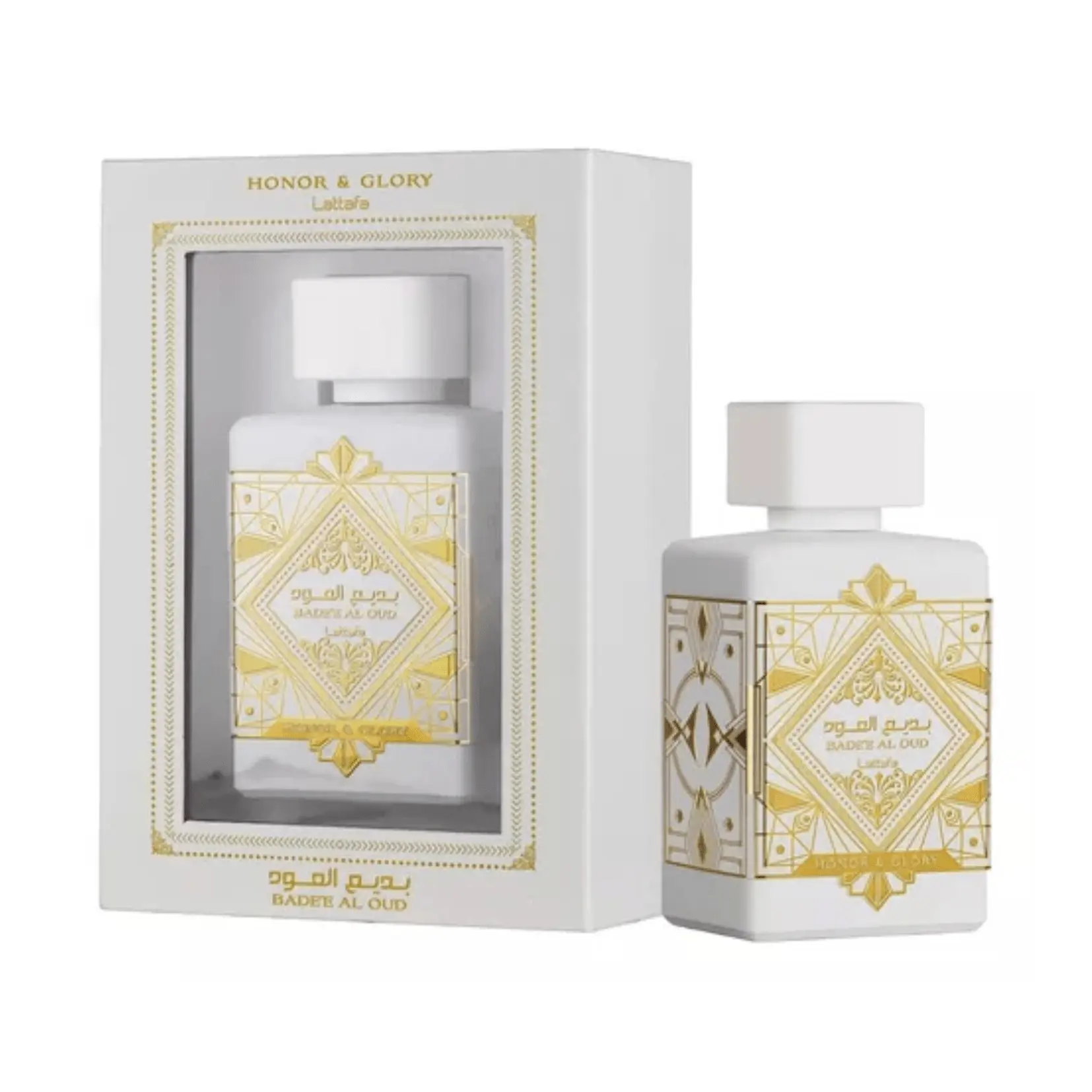 Lattafa Bade'e Al Oud Honor & Glory Eau de Parfum Long-Lasting Fragrance for Unisex, 3.40 Ounce / 100 ml