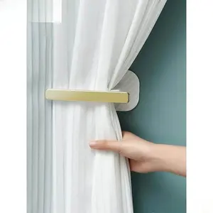 Adhesive Curtain Hooks Universal Window Treatment No Drilling Required Multi-Functional Curtain Accessories