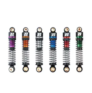 BATRAZZI 41mm Oil-filled Aluminium Shocks for FCX24/FCX18 4pcs Durable Upgraded Carbon Steel RC Bounce Dampeners for Kids & Adults