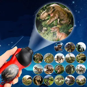 Flashlight Projector Lamp Educational Toy Kids Children Gift Dinosaur fan Creative Projector Interesting Bedtime Game