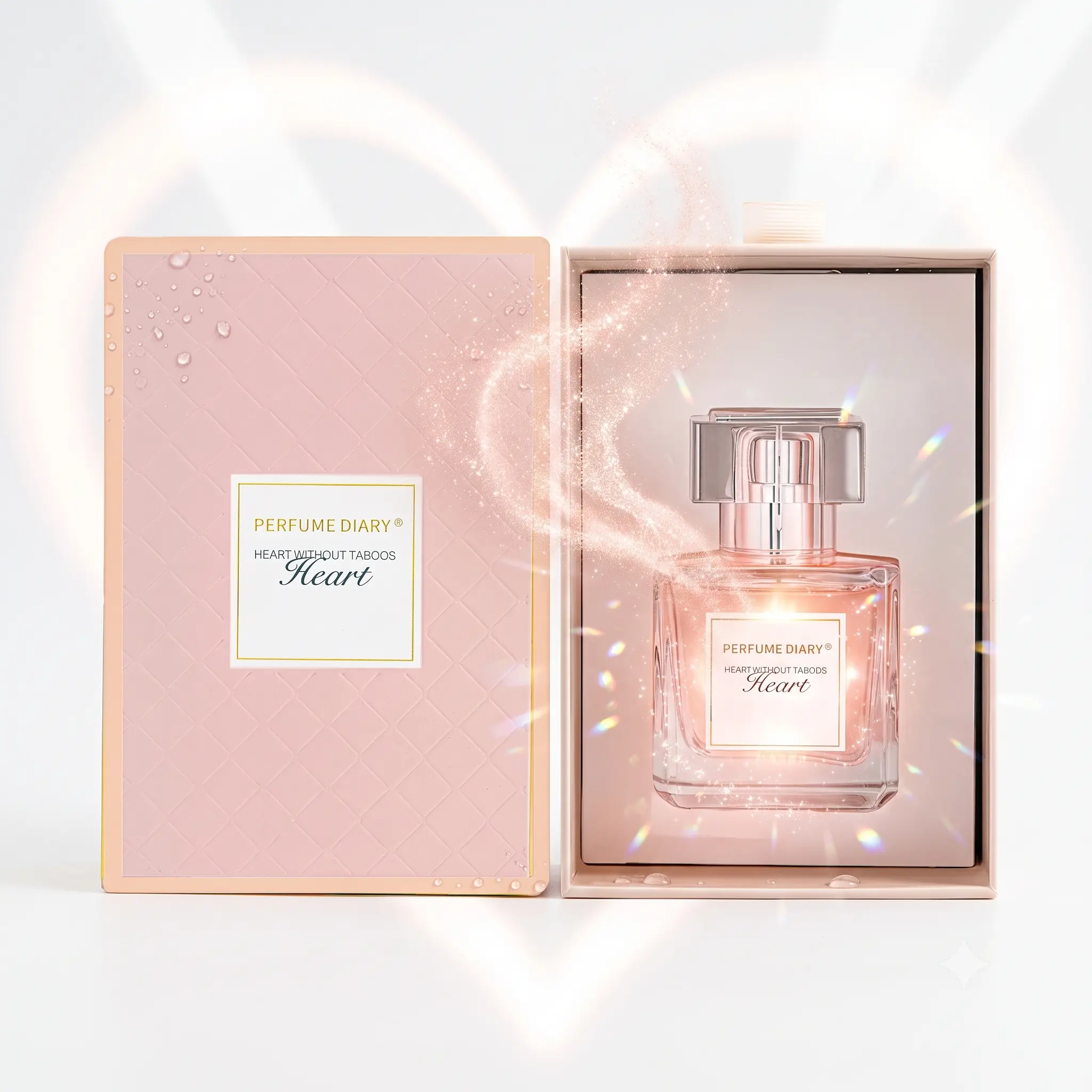 MAJESTY'S SECRET PHEROMAX Perfume Diary Heart Eau de Parfum for Women, Long-Lasting Floral Fougère Fragrance with Romantic Lavender Notes, 50ml, Edp, Lavender Fougère