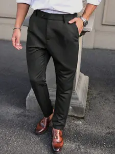 Men's Plus Size Formal & Casual Pants, Comfortable Non-Elastic Polyester Fabric, Available in Sizes 2xl to 6xl, High-Quality Men's Wear, Casual Sports Trousers