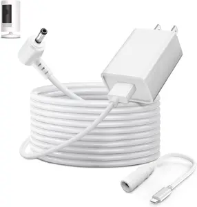 Power Adapter Charger Cord Compatible with Ring Stick Up Cam Battery/Plug-in 3rd Gen/2nd Gen & Ring Pan