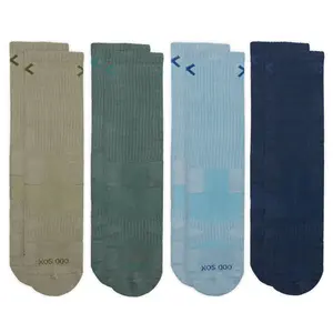 Basix Men's Crew Socks - 4-Pack Crewsocks Knit Classic