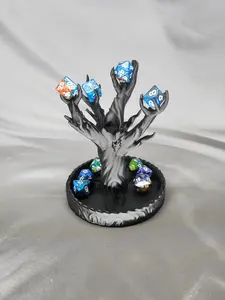Haunted Tree Dice Holder and decorative display for your dice collection for the tabletop game enthusiast decorative sculpture