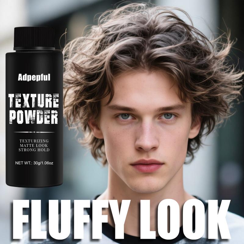 Adpepful Men’s Volumizing Powder – Lightweight & Oil-Control for Natural, Textured Hairstyles | Quick Fix for Flat, Lifeless Hair | Long-Lasting Hold & Volume | Ideal for Oily Hair Rescue