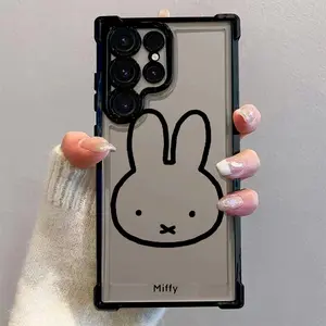 Cute cartoon rabbit M-Miffyes Phone Case Protector Suitable for Samsung Galaxy S26 S25 S24 A57 A37 A07 A26 A36 A55 A35 A06 A16 A05 A14 A24 A34 A54 A15 A05S A25 A04e A04 S23 S22 S21 FE Ultra Plus Edge 4G 5G Anti Fall Protective Transparent Soft Back Cover