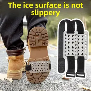 Winter Outdoor Thickened Stainless Steel 26-tooth Crampons Mountaineering Anti-skid Shoe Cover Ice Fishing Snow Boots Ice Catch Shoes Nails Snow Claw