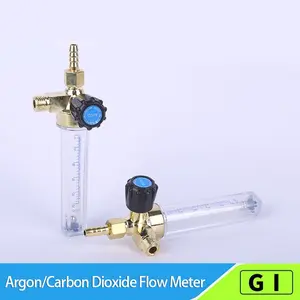 Full Copper Argon Flow Meter, Arc Welder Gas Flow Gauge, Co2 Float Flowmeter, Welding Pressure Reducer, Precision Measurement Tool