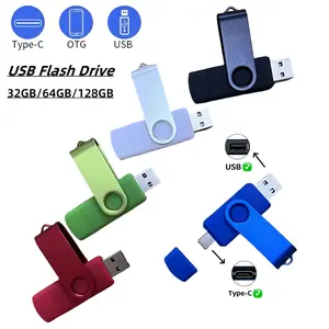 Portable USB 2.0 Flash Drive, 64GB/32GB/128GB Capacity, Dual Interface Design, Ideal Data Storage & Transfer, Durable and Convenient