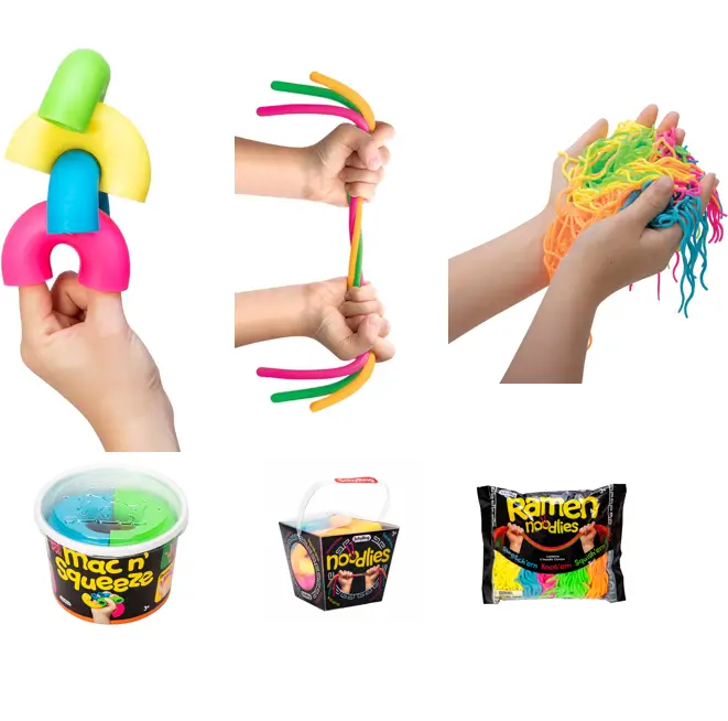 NeeDoh Noodlies - Super soft, Stretchy Sensory Satisfaction, Fidget Toy for Stress Relief - Age 3+
