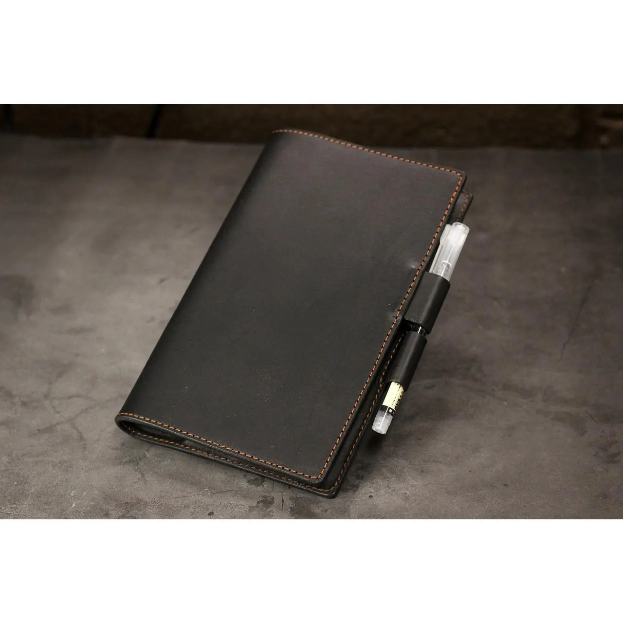 Leather Notebook Cover Set - Black Minerva Leather Notebook Cover Set - Black Minerva