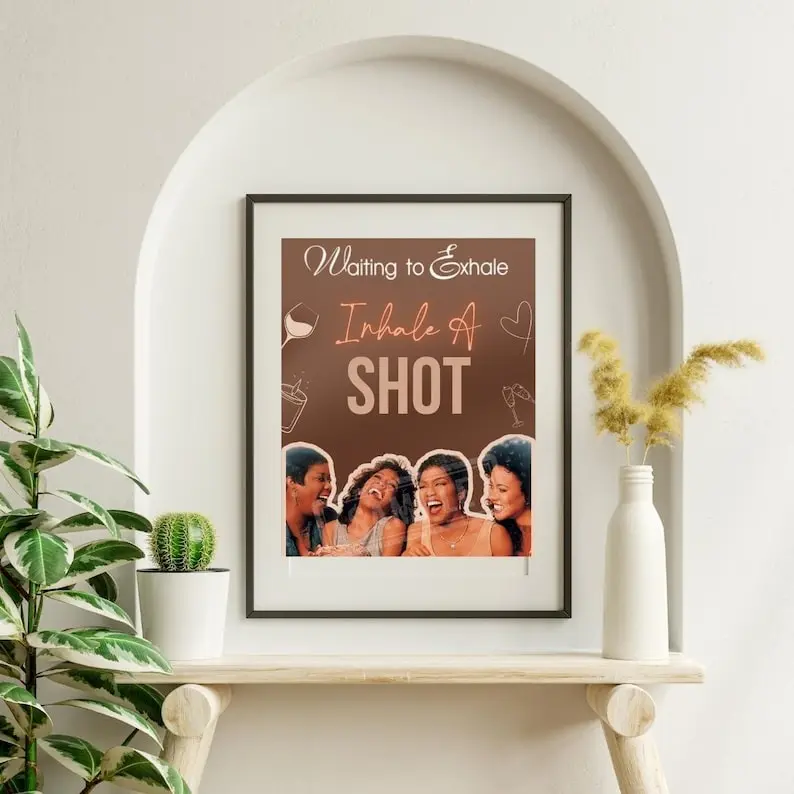 Retro Waiting To Exhale 90s Poster, Waiting To Exhale Art, Vintage Black Sitcoms Poster, Home Decor, Gift For Lovers