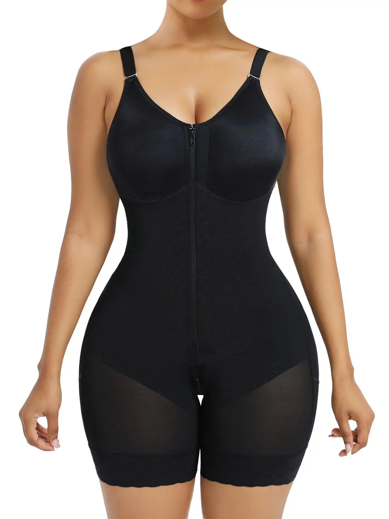 Postpartum Shaping Dress, Compression, Abdominal Control & Hip Lift Design, Zipper Closure, Comfortable Daily Wear, Women's Fashion Clothing