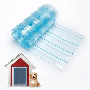 9.8 in x 4.9 ft  Door Replacement Flaps - Safe Plastic Vinyl Strip for Doghouse Entry Pet Door or  Door, Transparent  House Door Flap, Easy to Cut & Install