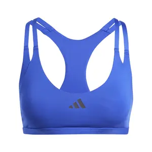 adidas Womens Aerim Light Support Sports Bra Training Casual Casual Cooling - Blue