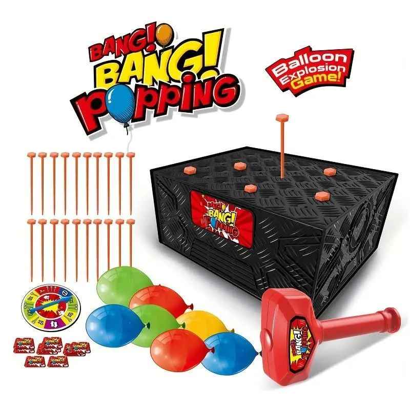 Blast Balloon Game - Super exciting family party game. The first choice for game nights, gatherings, and parties. Interactive fun for kids and adults. Suitable for Halloween, party entertainment