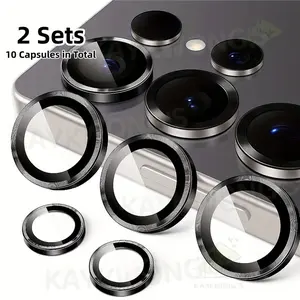 Metal Camera Protection Lens Ring for Samsung Galaxy S26 Ultra S25 Ultra Eagle Eye Lens Protective Glass, Durable Phone Accessory
