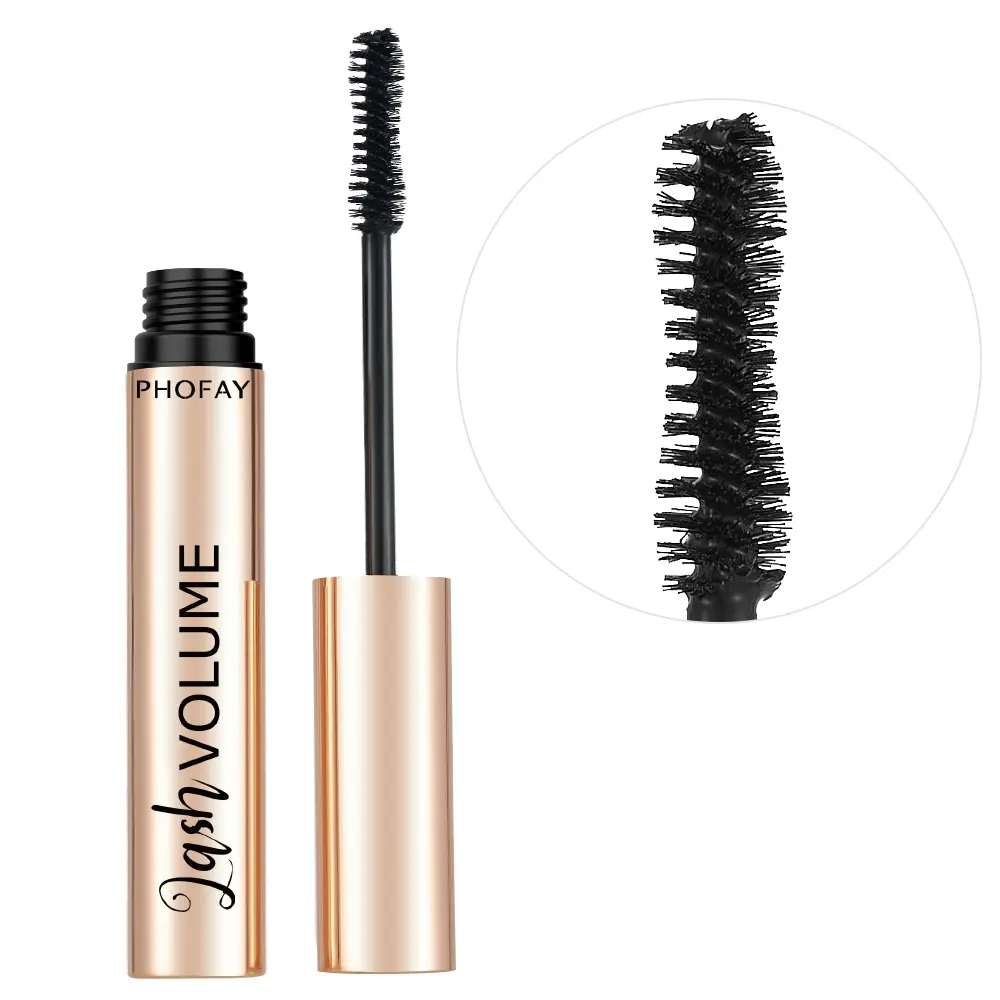 PHOFAY Lash Volume Volumizing Mascara | Full Lash Thickening Mascara | Clump-Free Lengthening Mascara lightweight texture