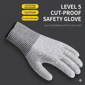 Safety Cut Resistant Gloves, Food grade material fits daily kitchen food processing