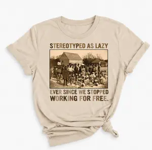 Stereotyped as Lazy Black History Month Unisex Shirt, Black History African American Tee, African Black Pride Gifts for Men and Women Top Classic