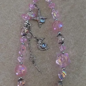 Cute Star & Moon Design Phone Chain, Fashionable Phone Lanyard, Phone Strap, Phone Charm for Women & Girls, Mobile Phone Decoration Accessories