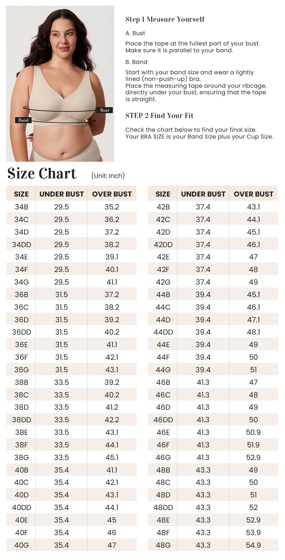 Women's Full Coverage Plus Size Wireless Bra No Underwire No Padded