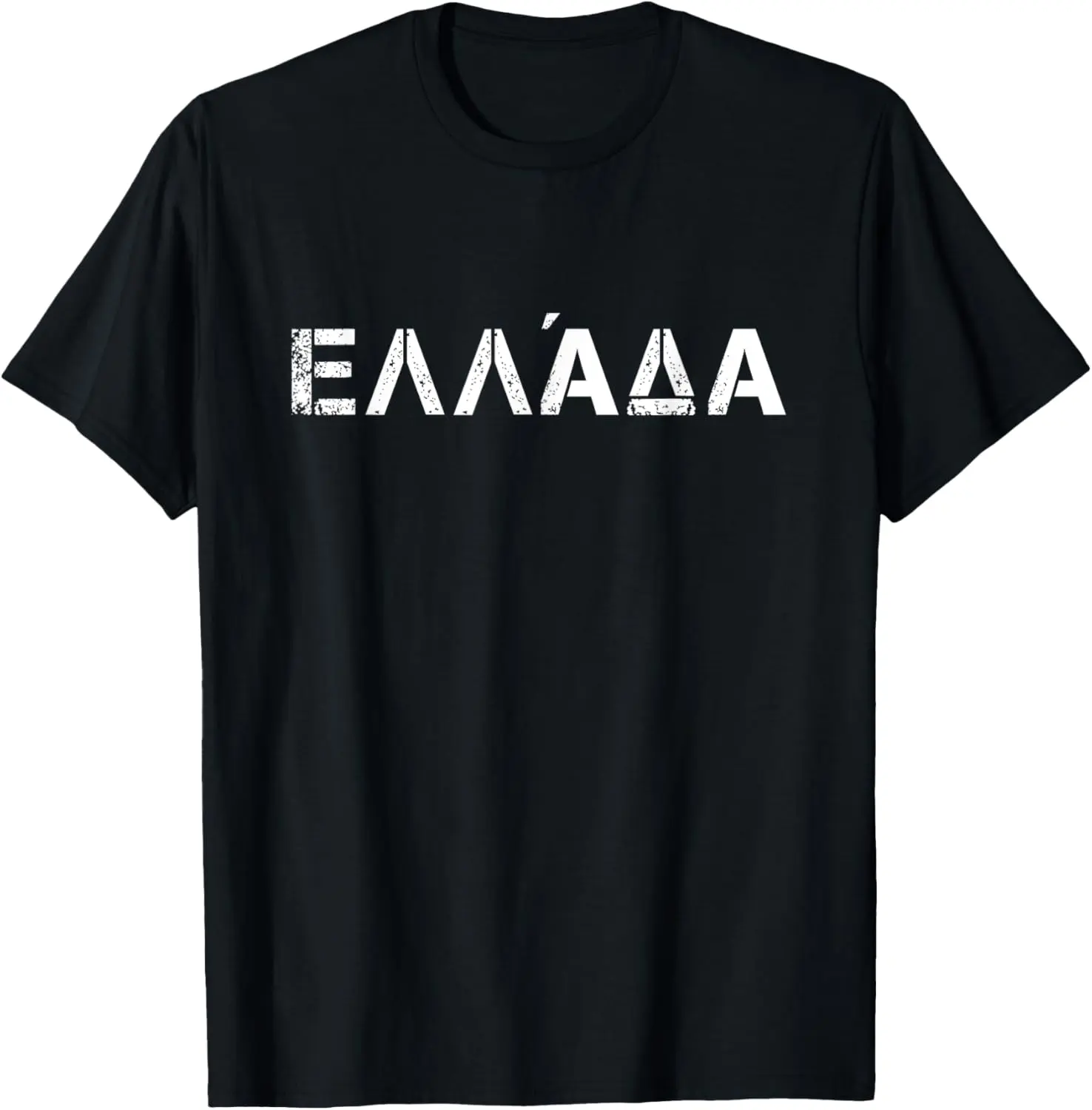 Women's 100% Cotton Vintage Short-Sleeve Round Neck Casual Distressed Greek Themed Graphic Tshirt, Everyday Streetwear Clothes for Women