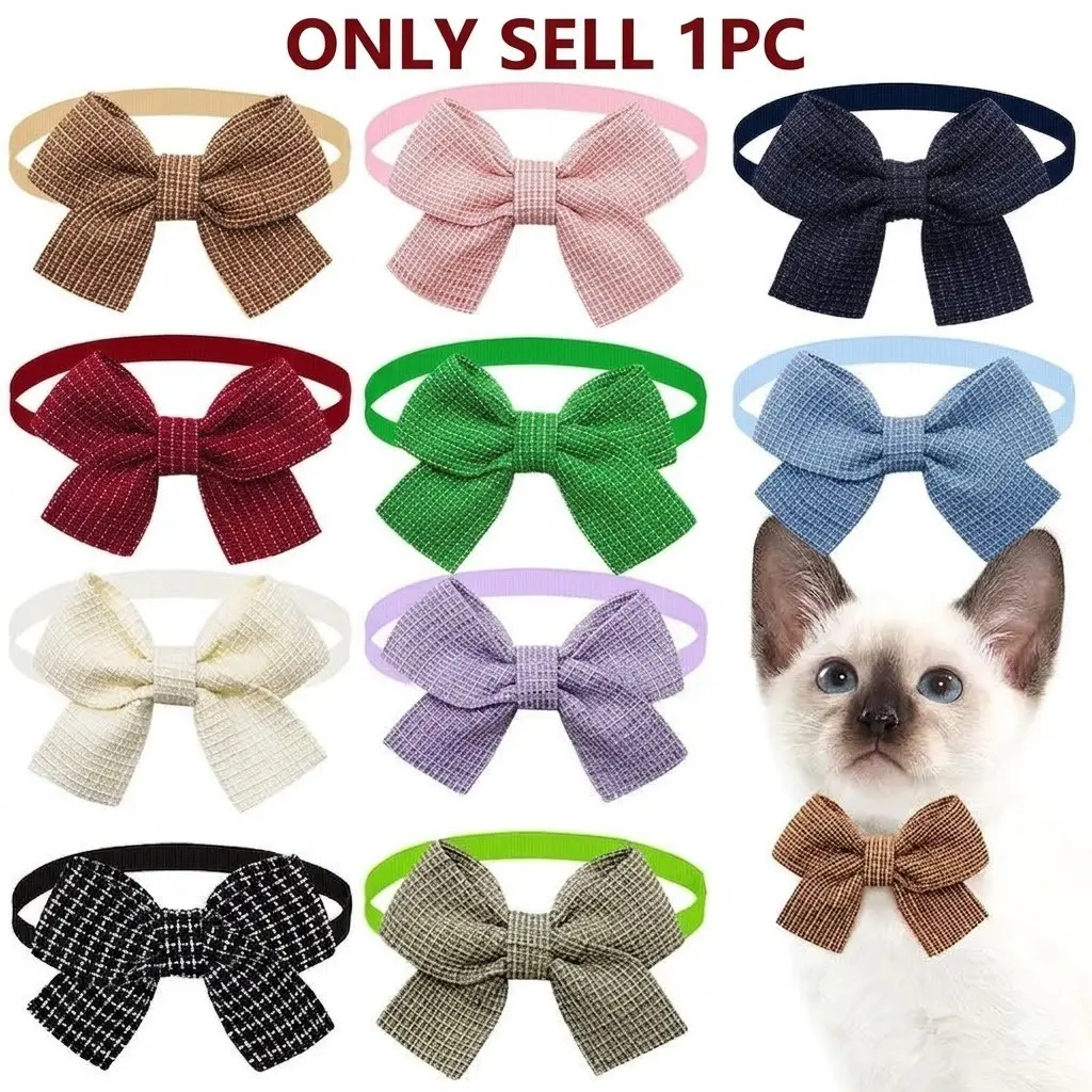 1PC New pet bow tie solid color fashion pet bow tie accessories for Puppy, cats and dogs, Costume, Chihuahua Accessories