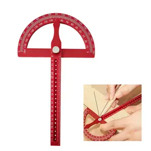 High Precision Angle Ruler, Multifunctional Woodworking Protractor, Adjustable Line Marking Rule, Essential Tool for DIY Crafters