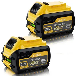 15.0Ah Lithium Replacement Battery for Dewalt 20V-60V Flexvolt, Compatible with DCB606, DCB609, DCB612, DCB200, DCB201, DCB203, DCB204, DCB206, DCB207, DCB209