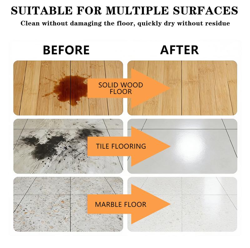 SOPAMI Floor Cleaning Tablets - Safe for Wood Tile Marble Quick Dry No Residue 12 Tablets Lemon Scent