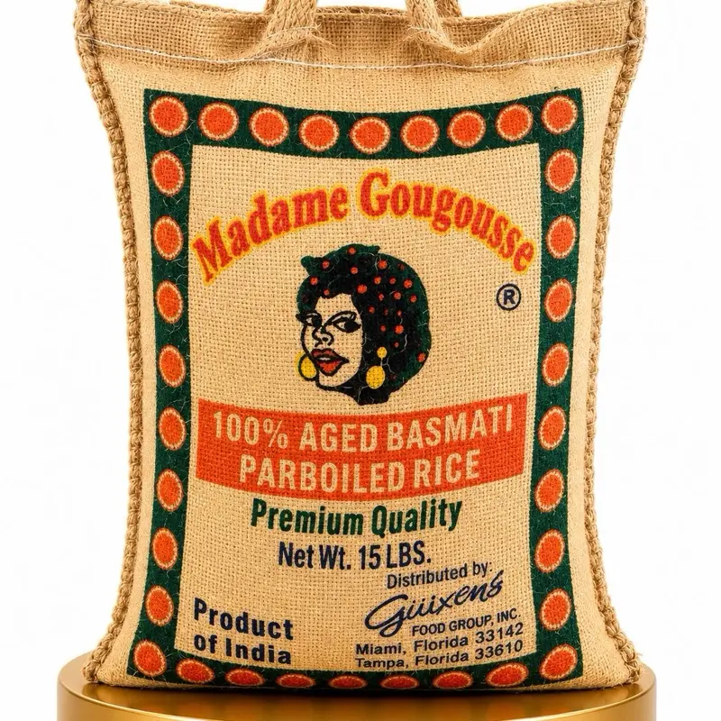 Madame Gougousse Premium Aged Basmati Rice – 15 lbs Parboiled Rice