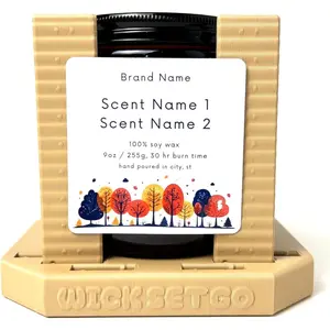 Sticker Label Application Installation Tool for Jars, Containers, Bottles, Adjustable Height Width Aligner for Drink  Candle Labels