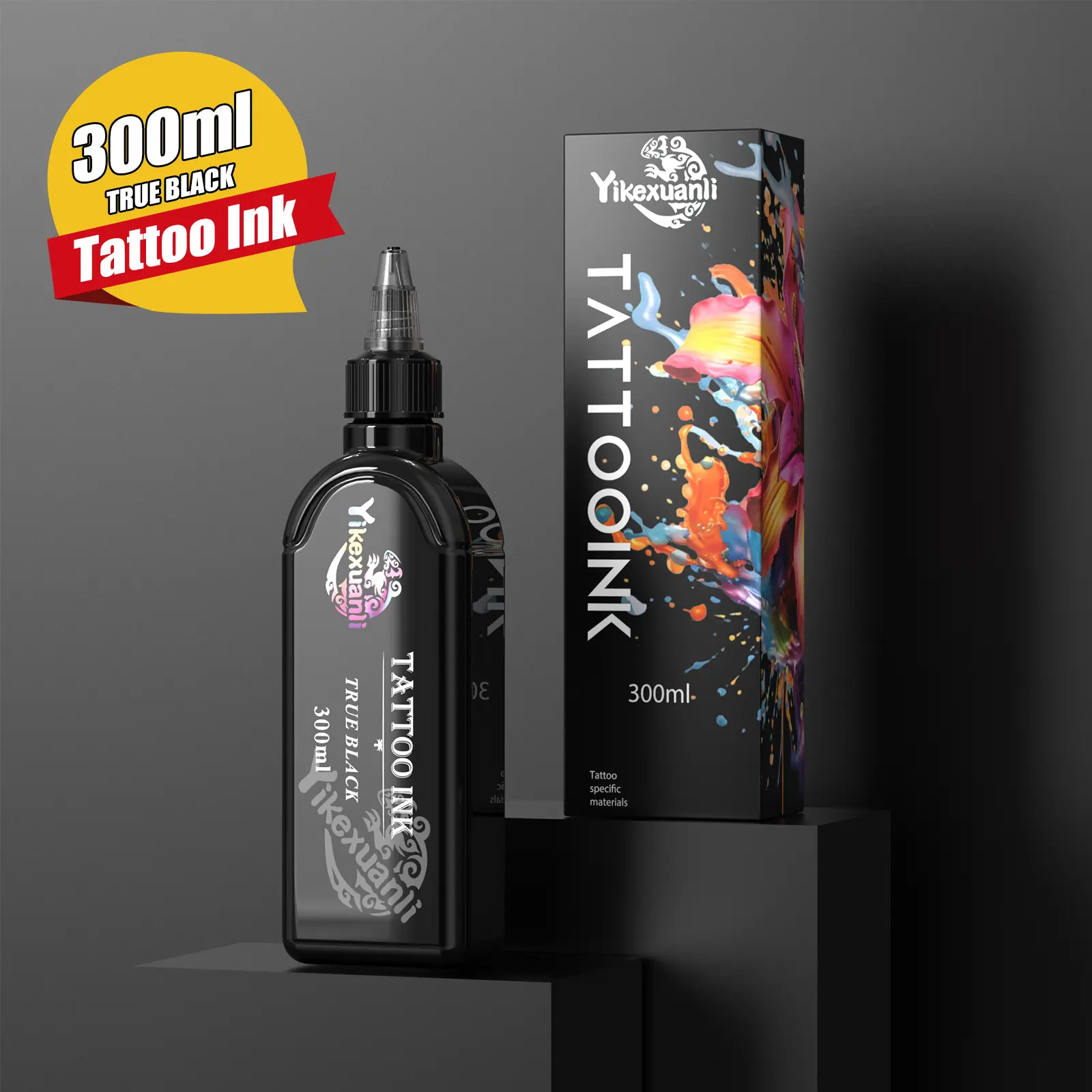 Element Tattoo Supply Nighthawk Black Ink – 4oz – Vegan, Cruelty-Free, USA Made