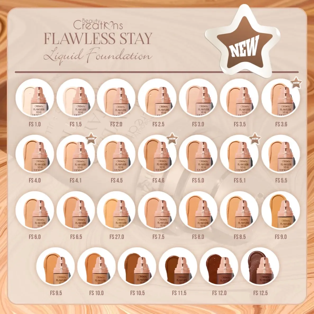 Beauty Creations Flawless Stay Liquid Foundation Full Coverage