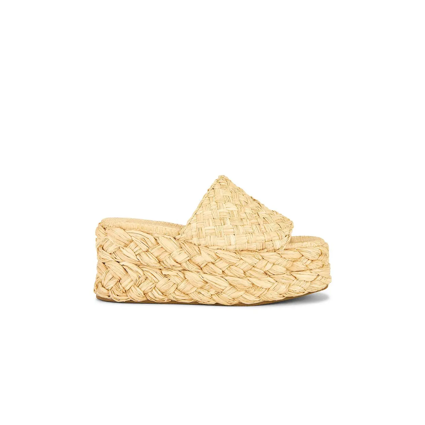 Loeffler Randall Aaron Sandal in Natural Woven Straw