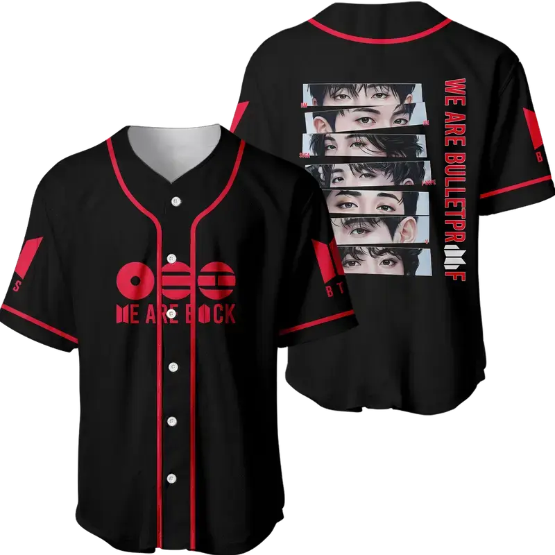 K-Pop World Tour Inspired Baseball Jersey 2026  Concert Style Button Down Shirt, Unisex Streetwear Outfit, Fan Merch & Music Lover Gift