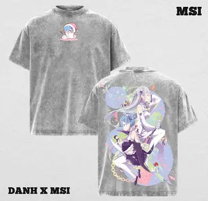 Rem & Emilia | Re:Zero Washed Tee Streetwear Tee Hoodie “Twin Spirits — A Bond That Glows With Hope” — For Anime Fans, For Drops That Radiate Gentle Charm