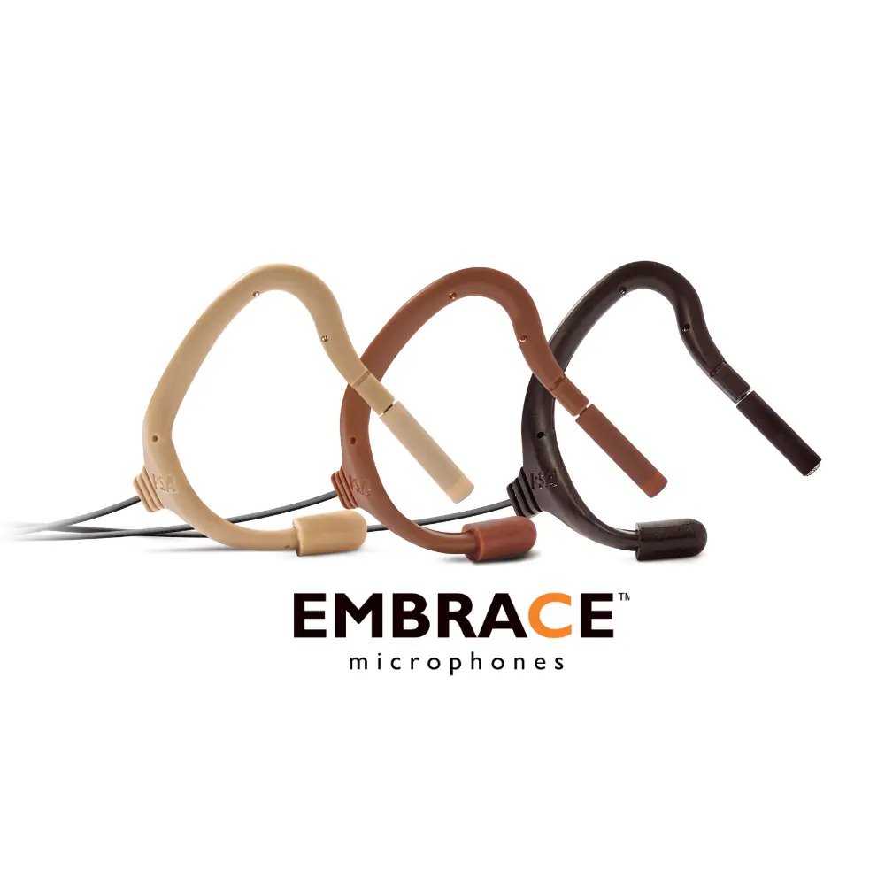 EMBRACE OMNIDIRECTIONAL On-Ear Lavalier Microphone for 2.4 GHz Wireless - Practically Invisible, Professional Sound Quality, Plug-and-Play Design