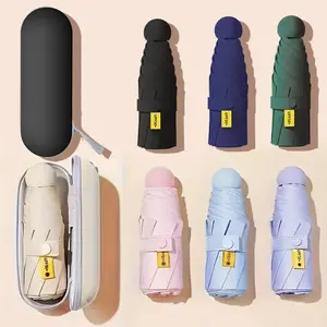 Compact Travel Umbrella, Foldable, UV Protective & Rainproof Umbrella, Portable Folding Umbrella for Girls & Women, Perfect Mother's Day Gift