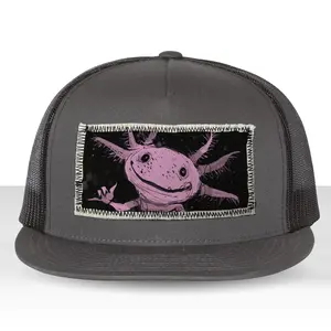 Axolotl Surfing: Catching Waves with Cuteness Trucker Hat