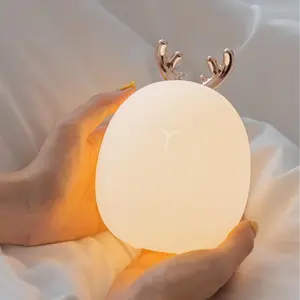 Cartoon Deer & Rabbit Silicone LED USB Charging Night Light - Universal USB Mobile Light for Phones & Electronics Accessories