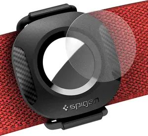 Spigen ComforTag Designed for AirTag 2nd Gen (2026) & 1st Gen Case Cover Holder for Pets Dogs Cats Collar for Outdoor Activities and More - Black (2 Bands)